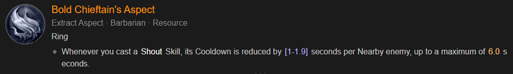 Bold Chieftain’s Aspect