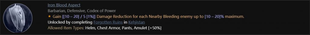 Iron Blood Aspect